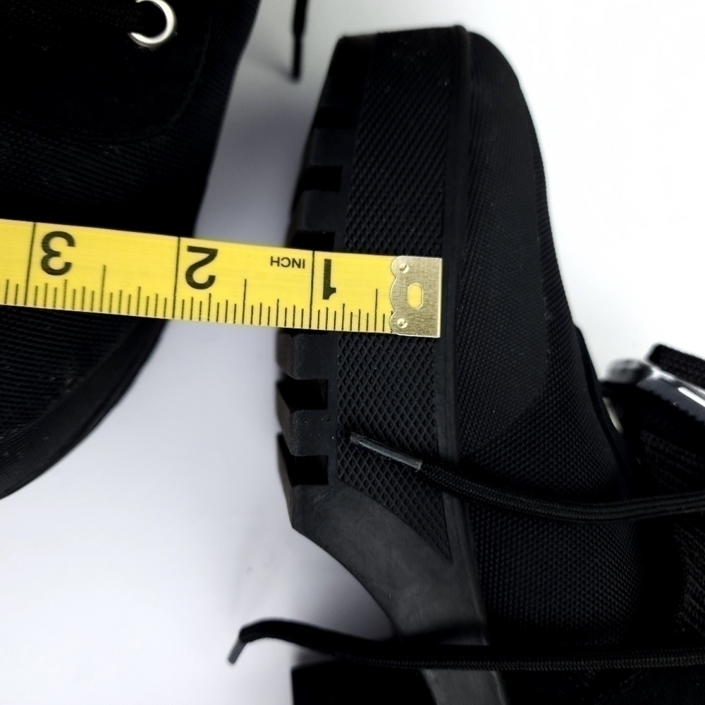 Steve Madden Sz 8.5m Black Platform Boots - Picture 5 of 13